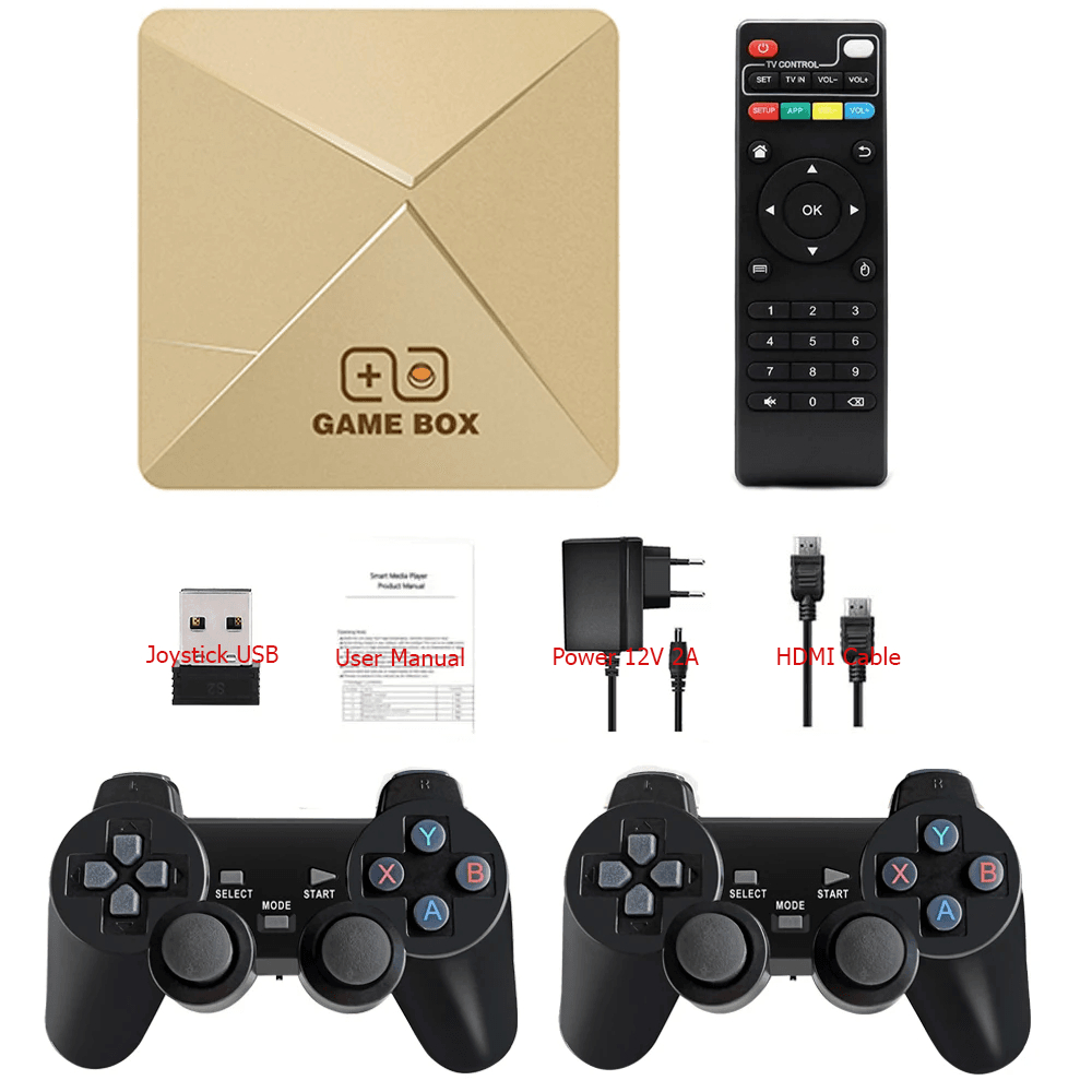 Premium Game Box 10k Retro Game Android 12 OS H313 4K HD 3D WIFi 2.4G |  Shopee Malaysia