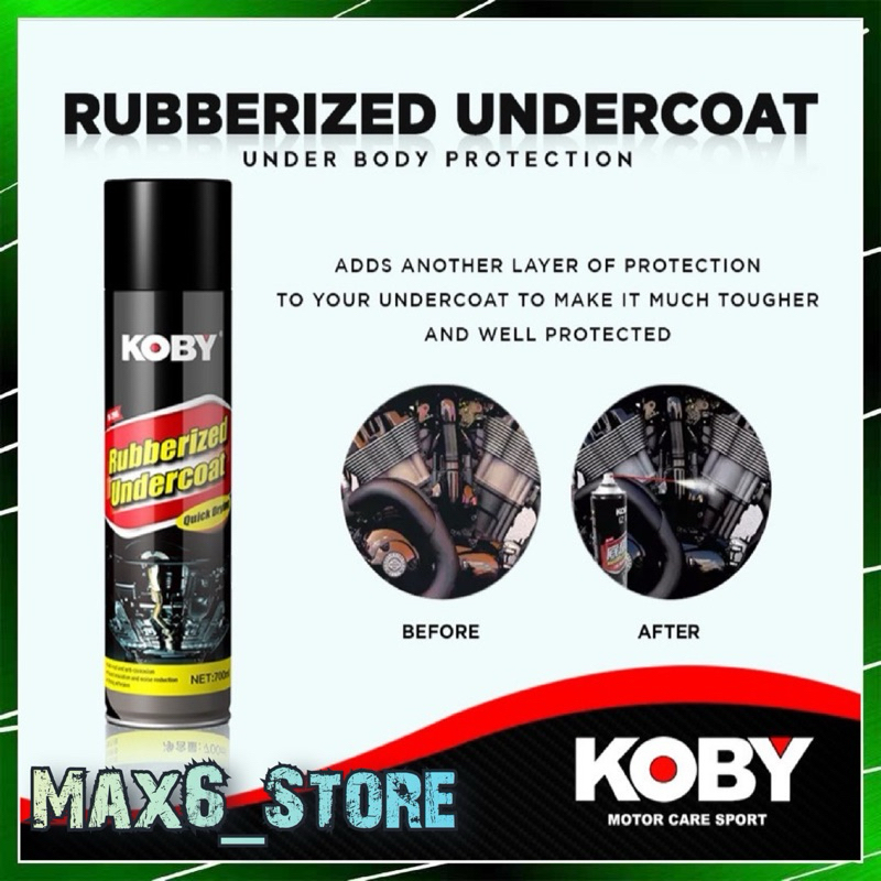 Koby 700ML CARTER UNDERCOAT Chassis Guarder RUBBERIZED Undercoat Anti ...