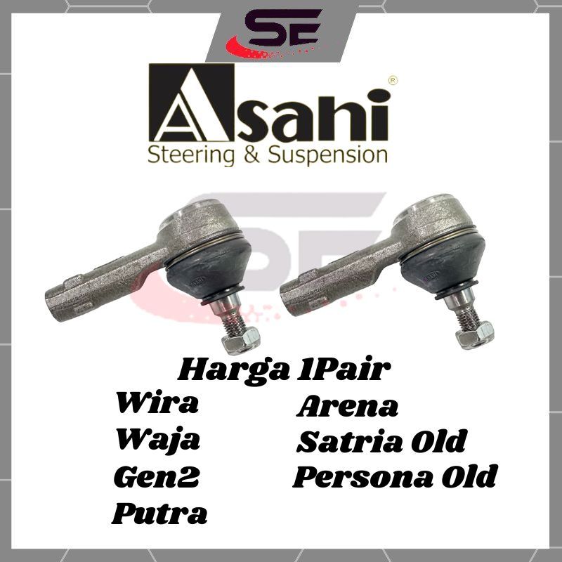 ASAHI Tie Rod End Proton Waja Wira Gen2 Persona Satria Old Putra Arena