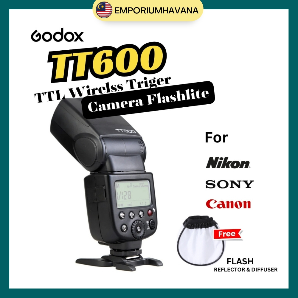🔥READY STOCK🔥 Godox TT600 2.4G Wireless X-system Camera Flash Speedlite ...