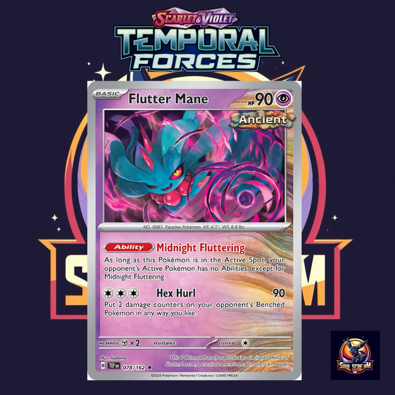 Pokemon TCG Flutter Mane Temporal Forces | Shopee Malaysia