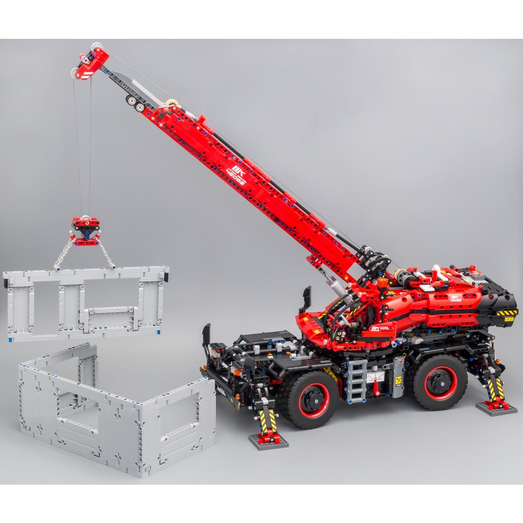 Red lego crane sale