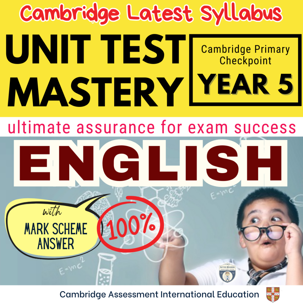 10 Cambridge Primary Checkpoint Year 5 English Topical Test Paper ...