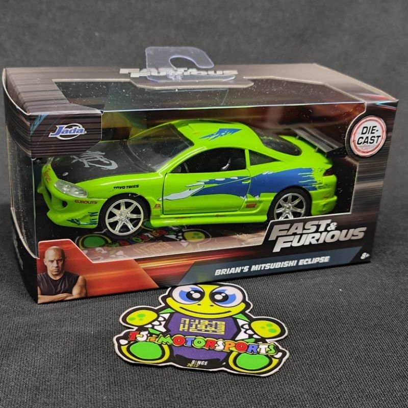 Jada Toys Fast & Furious – Ford Escort Blu Scala 1:32, Modello Pressofuso Brian O'Conner