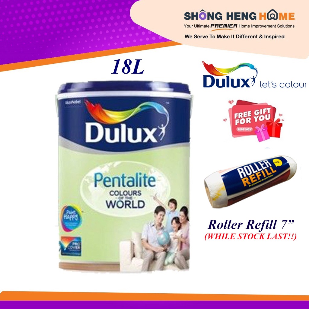 18L Dulux Dulux Pentalite (Interior Paint) - Color Option (ANY Color PM ...