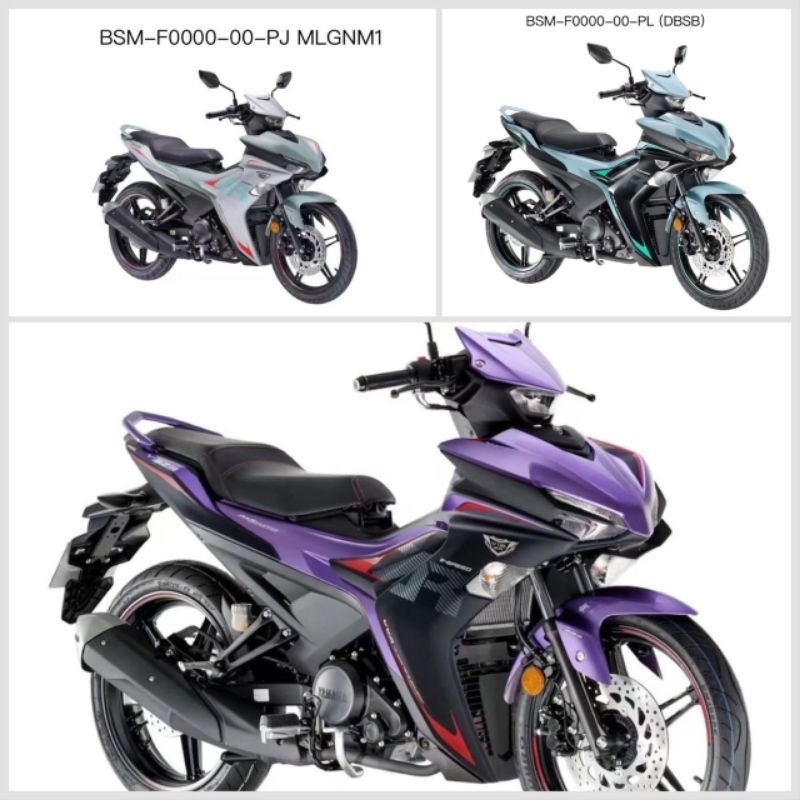 YAMAHA Y16 V2 ABS NEW 100% ORIGINAL HONG LEONG YAMAHA BODY COVERSET ...