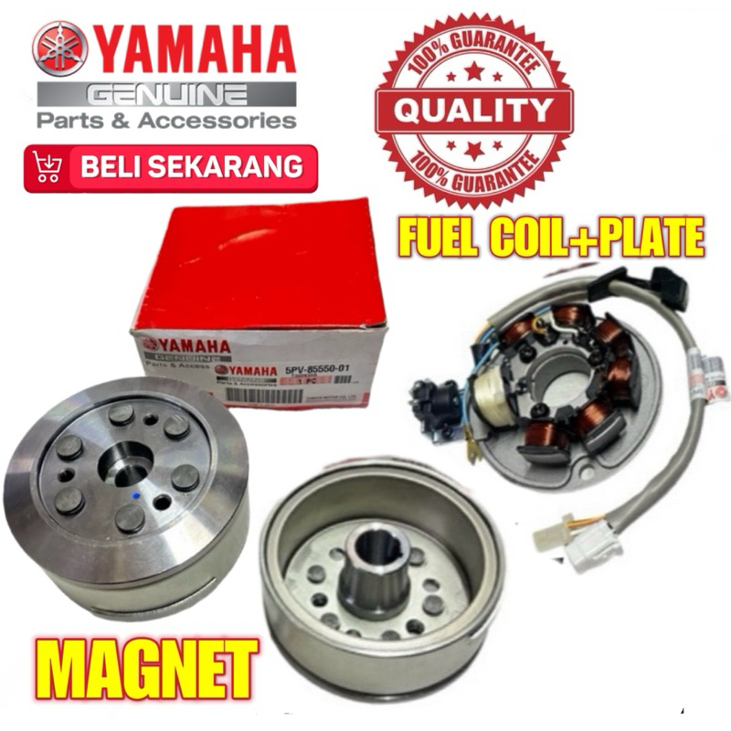 YAMAHA RXZ CATALTZER 5PV ROTOR ASSY STATOR ASSY SET COIL FUEL
