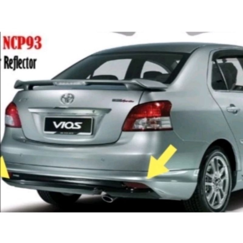 Rear Bumper Reflector Toyota Vios 2008-2012(sepasang) | Shopee Malaysia