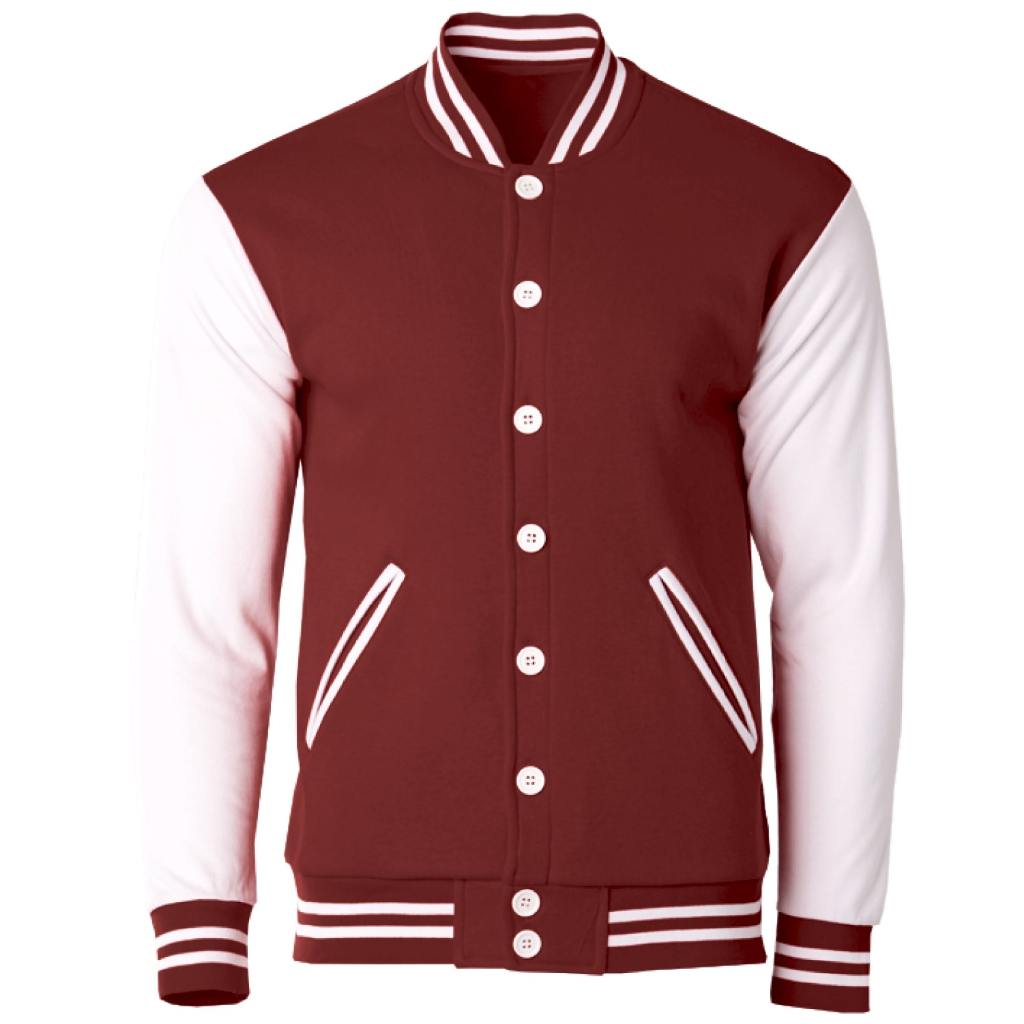 Gildan x Crossrunner Supreme Comfort Men Varsity Jacket Unisex Pocket Cotton Polyester Long Sleeve Men Jacket CRJ1100 Shopee Malaysia