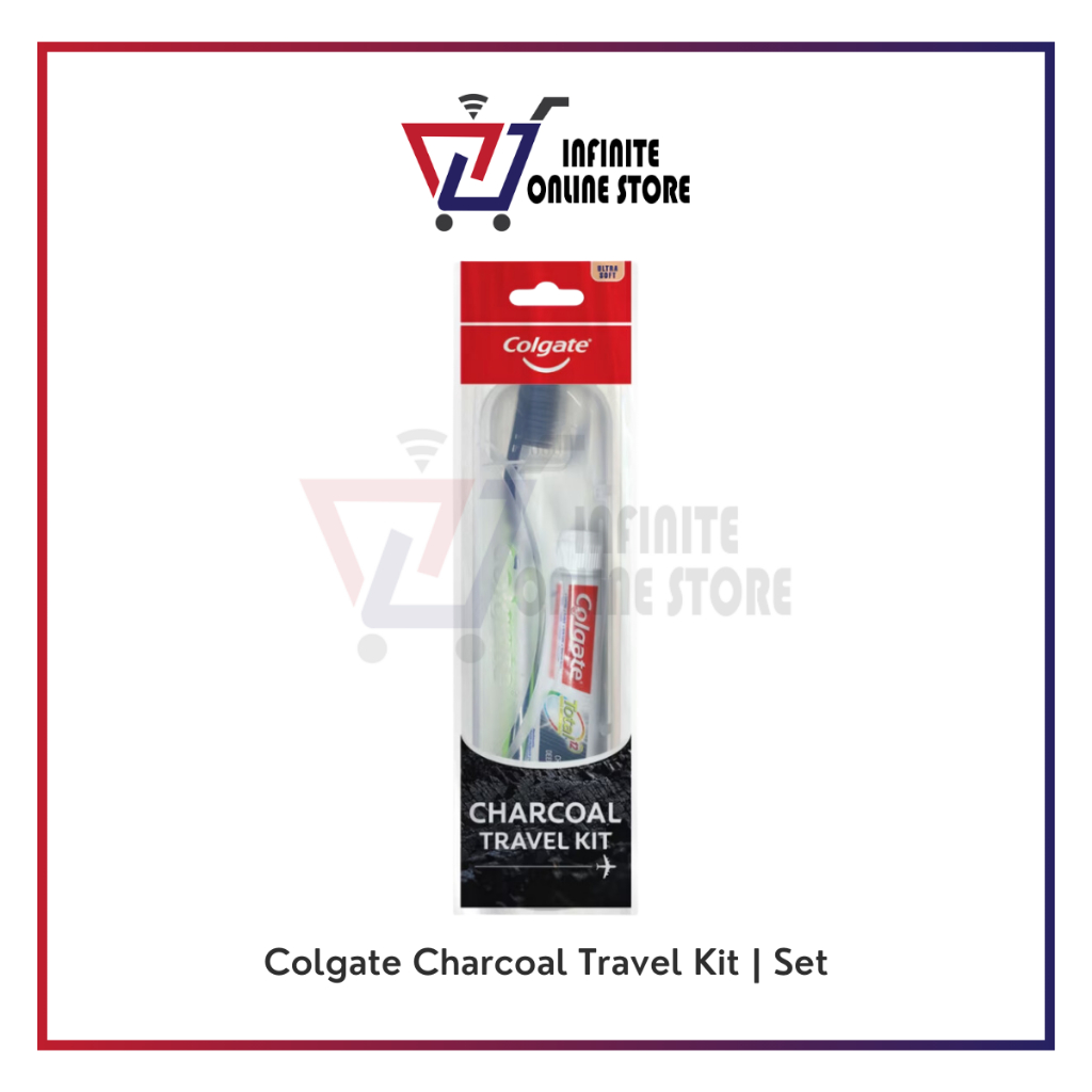 Colgate Charcoal Travel Kit (Charcoal Toothpaste 35g + Slimsoft ...