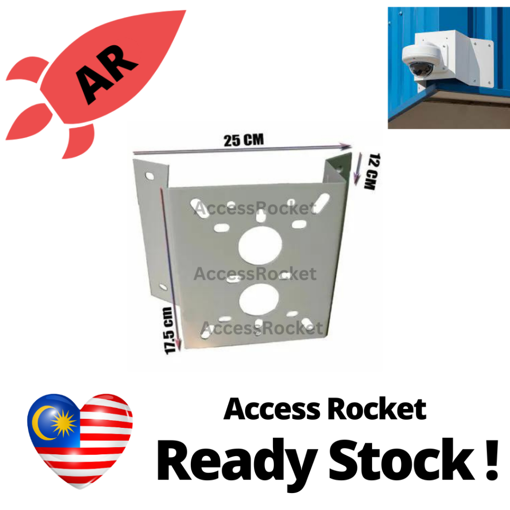 METAL CORNER MOUNT BRACKET FOR IP CAMERA CCTV PTZ WALL INSTALL OUTDOOR ...