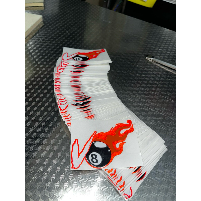 Sticker VLapan V8 Api V8ball (High quality) | Shopee Malaysia