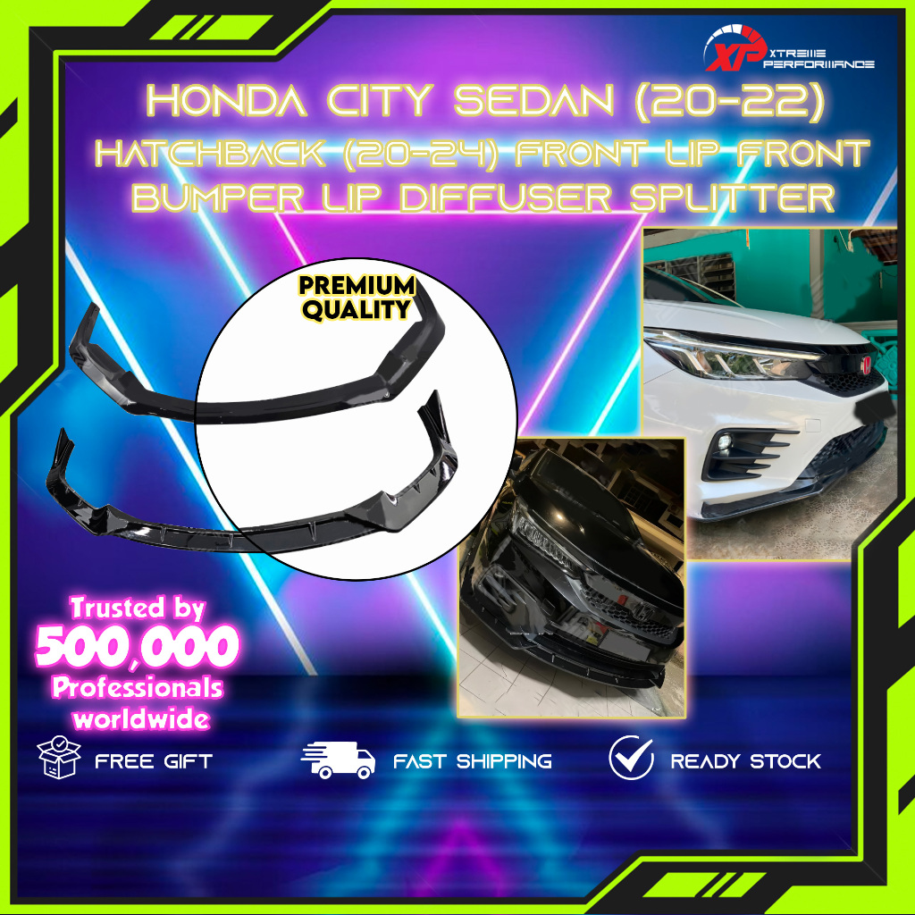 Honda City Sedan (20-22) Hatchback (20-24) Front Lip Front Bumper Lip