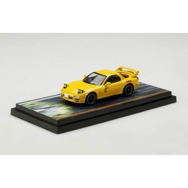 HOBBY JAPAN 1 64 Initial D Mazda Rx 7 FD3S Red Suns VS Takeshi Nakazato HJ645007DB