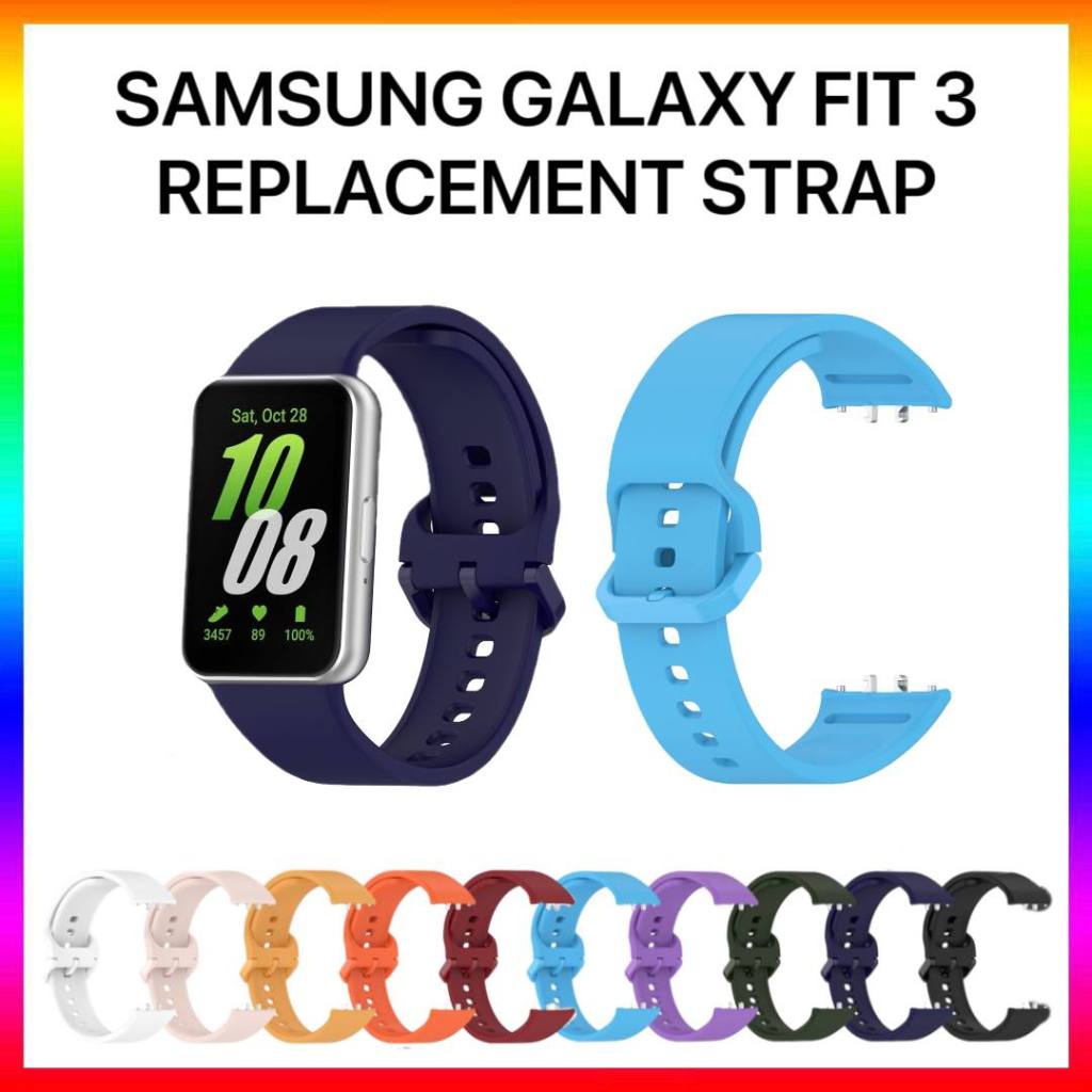 Samsung Galaxy Fit 3 Replacement Silicone Strap Shopee Malaysia