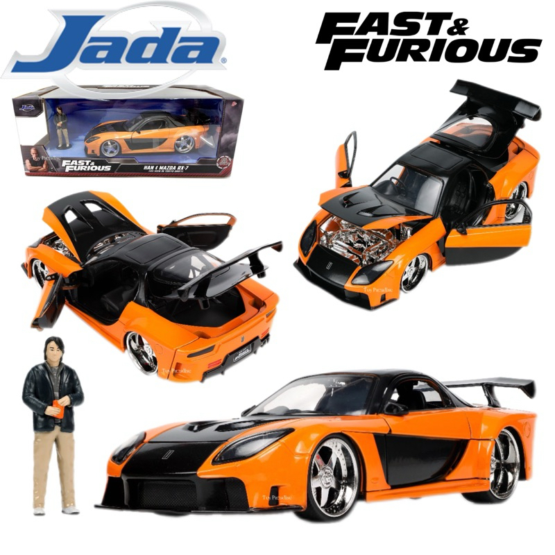 Jada Toys Metal Die cast Car Vehicle Fast & Furious Han & Mazda RX-7 ...