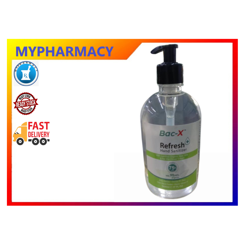 Bac-X Refresh Hand Sanitizer 500ml | Shopee Malaysia