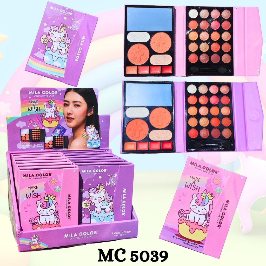 Mila Color & Anylady UNICORN Make Up Kit Make A Wish | Shopee Malaysia