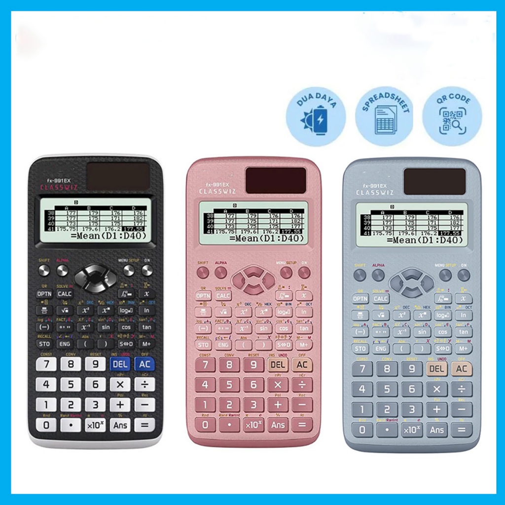 CASIO Scientific Calculator FX 570 991EX Classwiz Pink Blue Limited Edition School Office Kalkulator FX 570EX Classwiz Shopee Malaysia