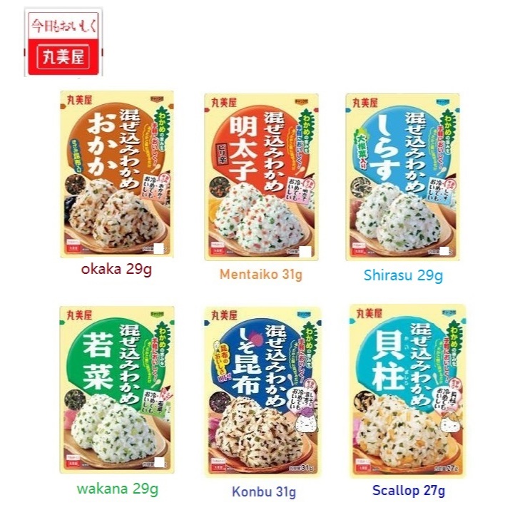 Japan Marumiya Furikake Rice Sprinkle 29g Okaka / Mentaiko / Shirasu ...