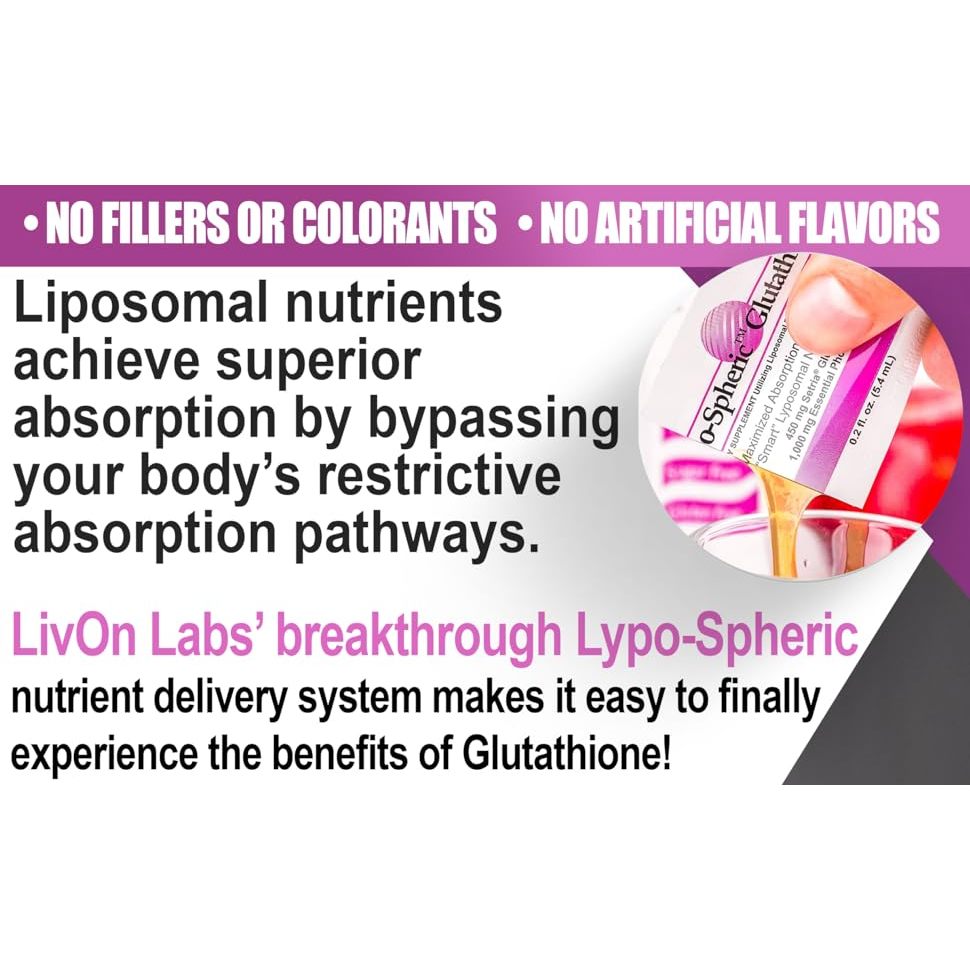 LIVON LABS Lypo-spheric GLUTATHIONE liposomal from USA. Master Antioxidant  Youthful Skin | Shopee Malaysia