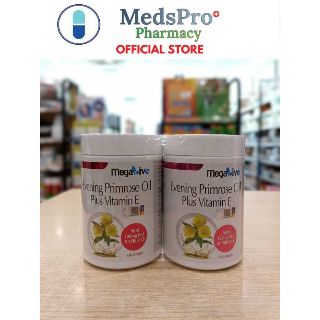 MEGALIVE EVENING PRIMROSE OIL PLUS VITAMIN E 120'SX2 | Shopee Malaysia