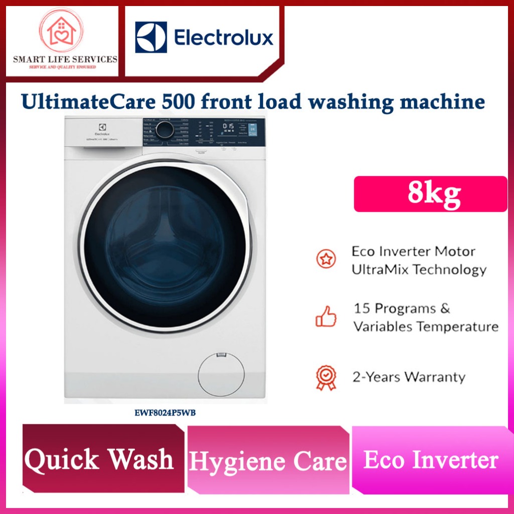 Electrolux 8kg UltimateCare™ 500 Front Load Washer with UltraMix ...