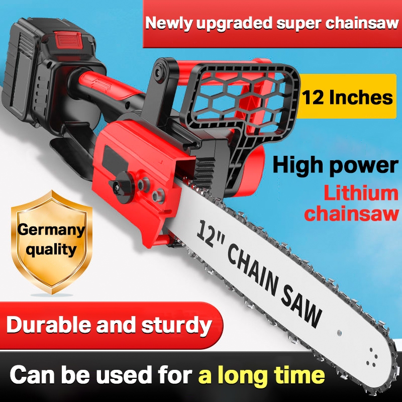 Electric Cordless Saw Portable Chain Saw Battery Woodworking Cutting ...