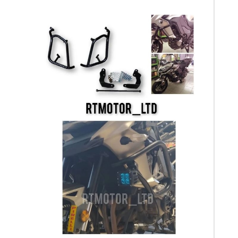 TAHUN 2015 2016 2017 KAWASAKI VERSYS 1000 ENGINE GUARD CRASH BAR HEAVY ...