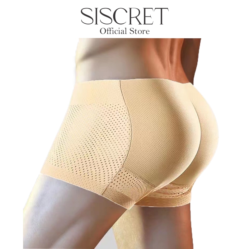 Men's Padded Shapewear Boxer Underwear Tummy Control Shorts Enhance Butt Lifter Briefs