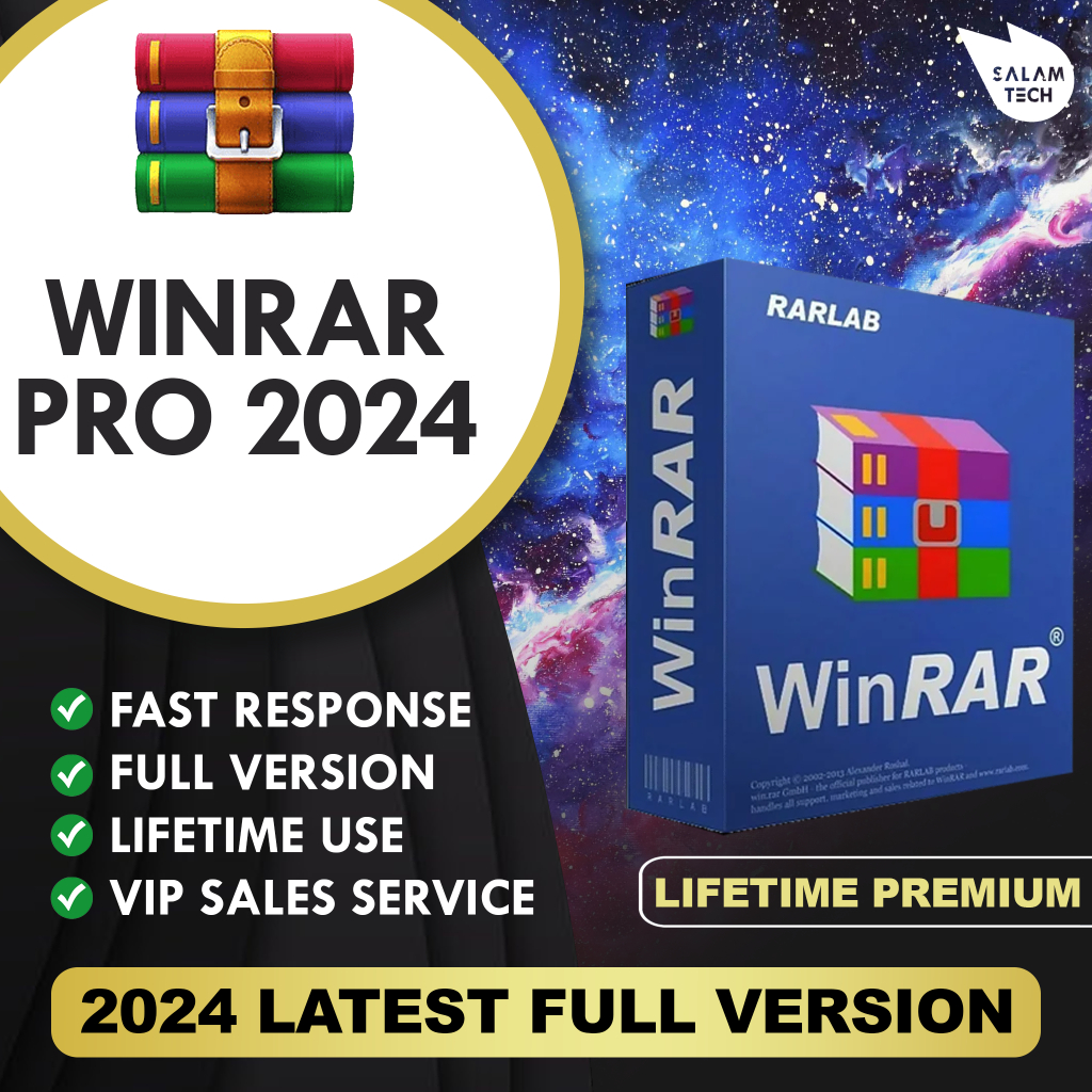 WinRAR Pro v7⚡ LIFETIME PREMIUM ⚡LATEST 2024 ⚡ LIFETIME ACTIVATED ⚡ ...