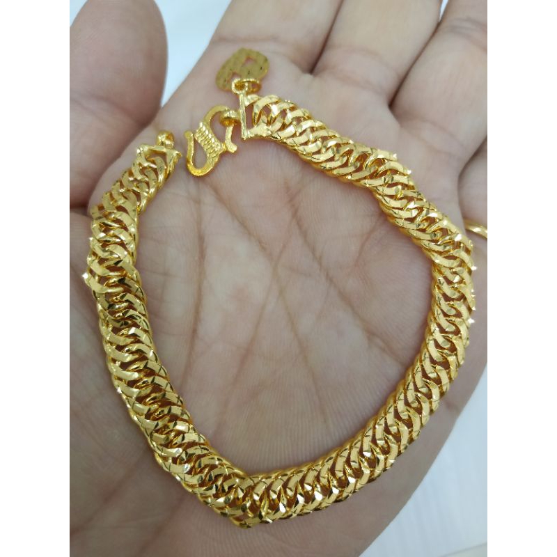 Gelang Tangan Lipan Emas 916 Gold Bracelet Lipan🌈 | Shopee Malaysia