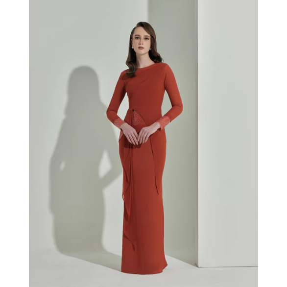 HAZEL LUXE QISZAR BAJU RAYA DINNER DRESS BRIDEMAIDS DRESS BAJU DINNER MURAH DRESS CANTIK Shopee Malaysia