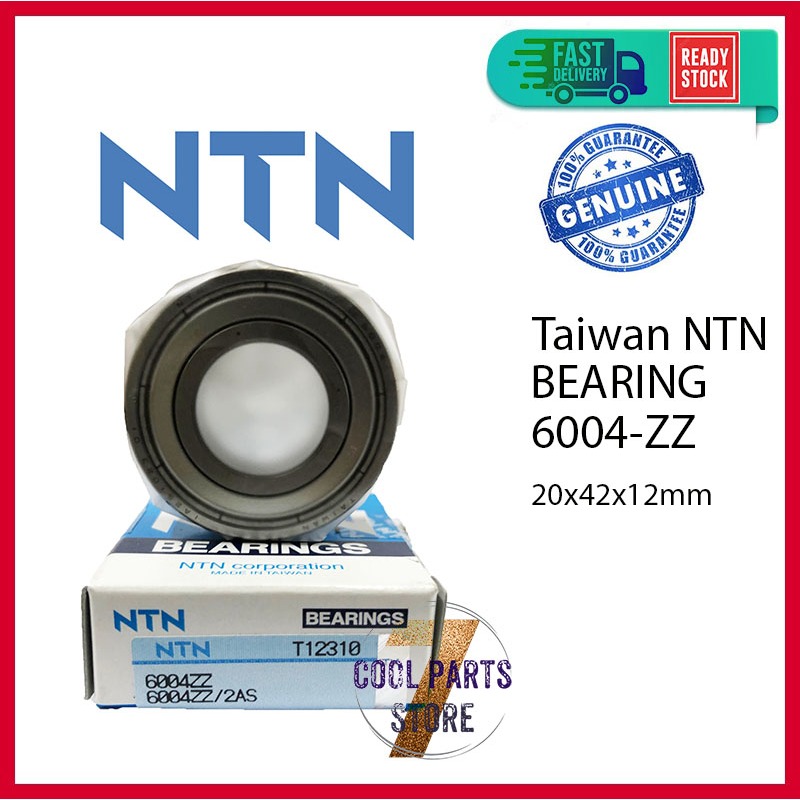 6004 ZZ NTN Taiwan Bearing 6004-ZZ (20 X 42 X 12mm) - 100% ORIGINAL ...