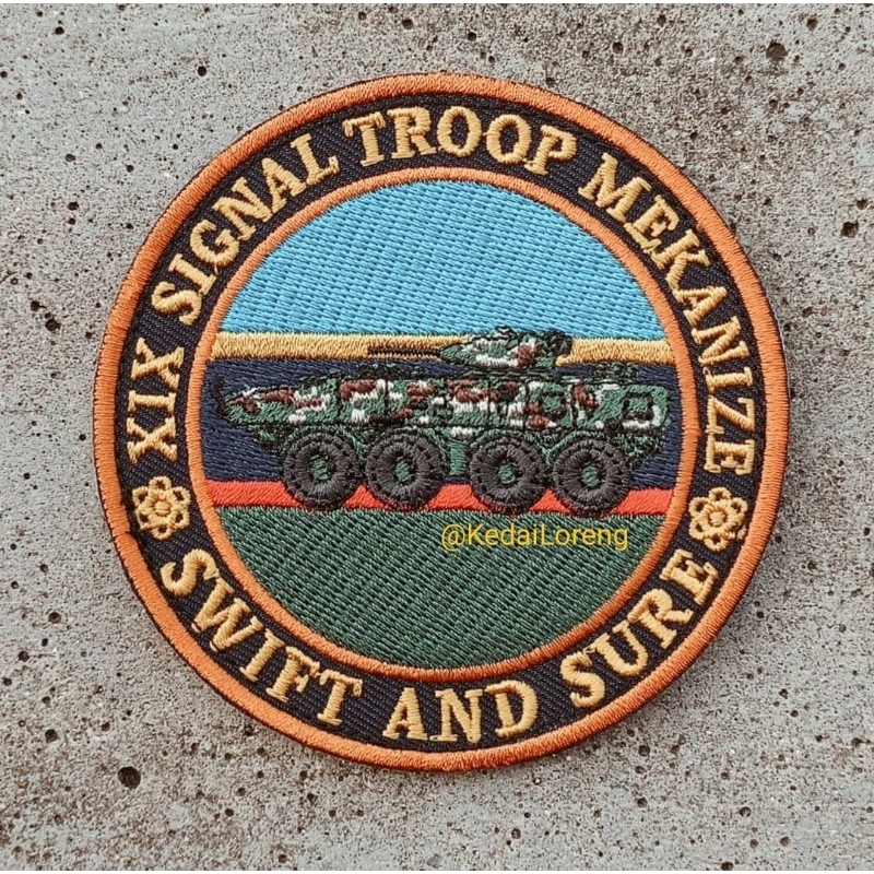 A20018 Patch Embroidery Signal Troop 19 RAMD Mek | Shopee Malaysia