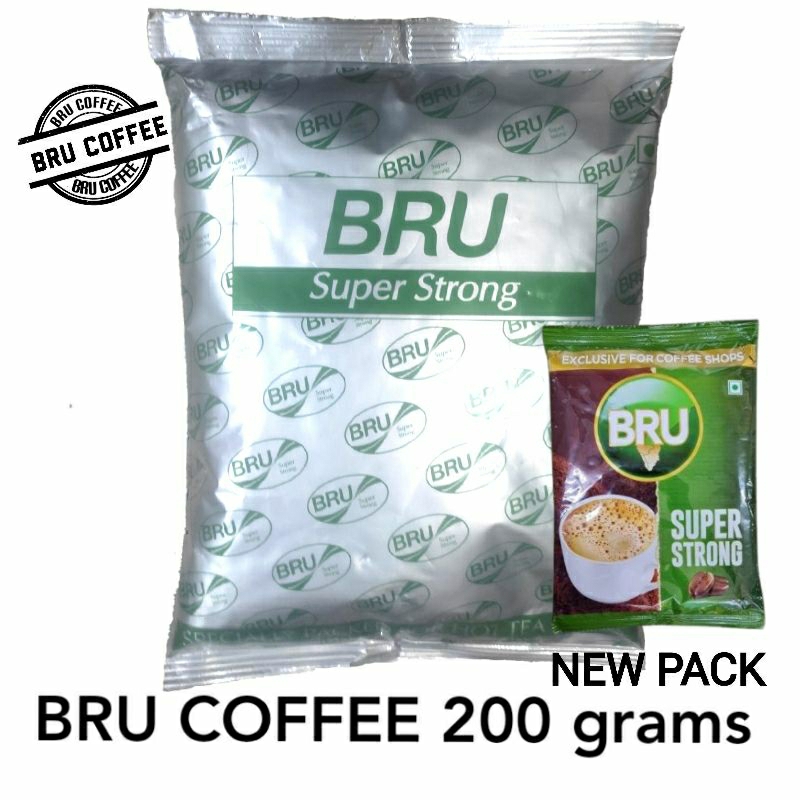 BRU SUPER STRONG COFFEE SILVER PACK 200 GRAM COFFEE / NESCAFE Shopee Malaysia