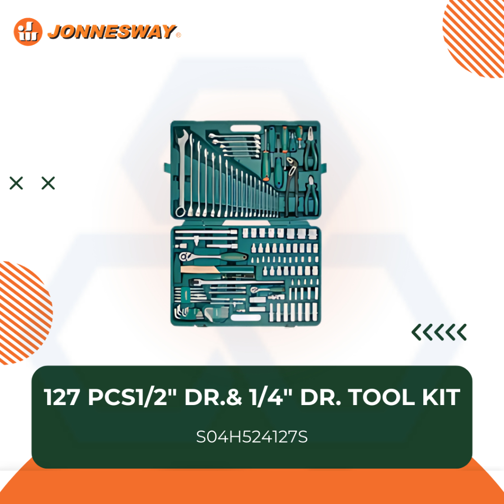 127 Pcs1/2″ Dr.& 1/4″ Dr. Tool Kit S04H524127S | Shopee Malaysia