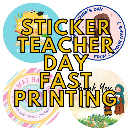 Teacher's Day Sticker / Sticker Hari Guru/ Goodies Sticker /Custom