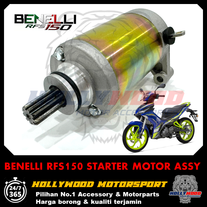 BENELLI RFS150 STARTER MOTOR ASSY STANDARD OEM PLUG & PLAY READY STOCK ...
