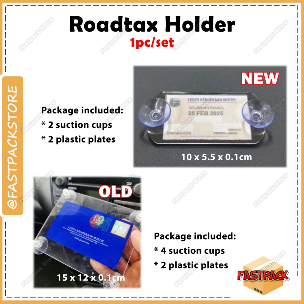 NEW Road Tax Holder Car Puspakom 4X4 Lorry Van Holder Plastic RoadTax ...