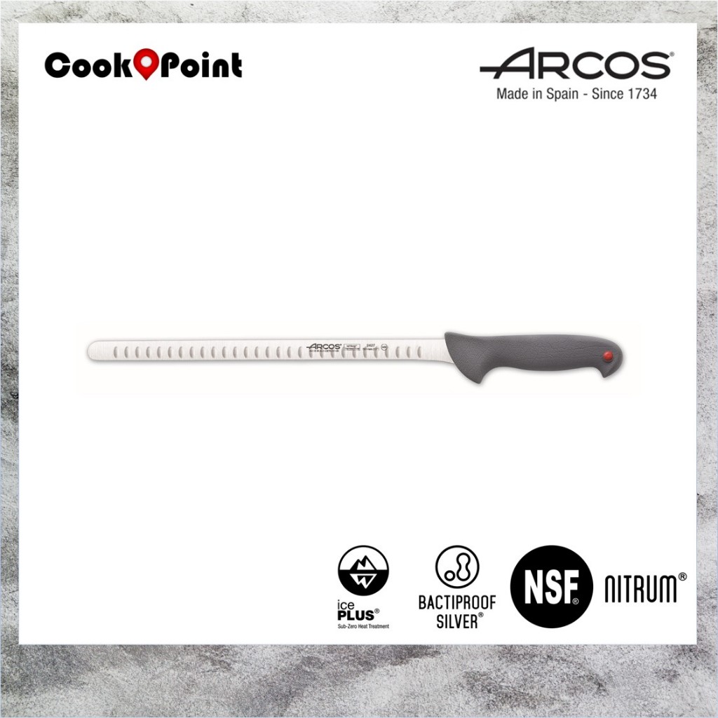 ORIGINAL Made in Spain Arcos Colour Prof Series Salmon Slicing Knife