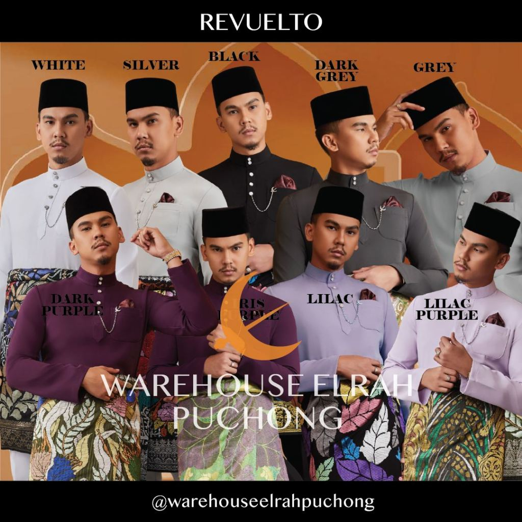 NEW DESIGN RAYA 2024 (FREE SAMPIN) BAJU MELAYU ELRAH EXCLUSIVE REVUELTO ...