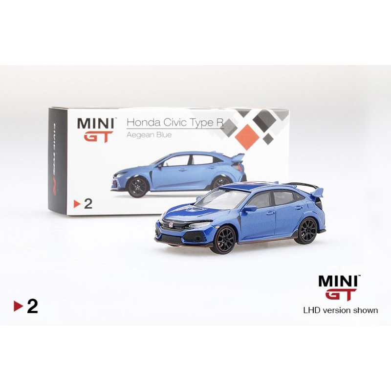 MINI GT #2 1/64 Honda Civic Type R (FK8) Aegean Blue | Shopee Malaysia