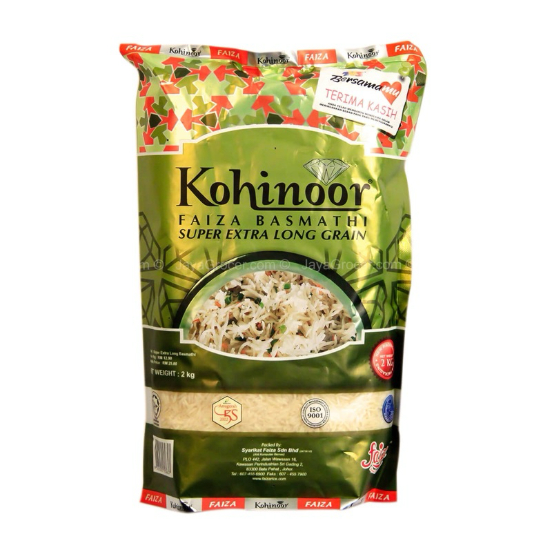 Faiza Kohinoor Super Extra Long Basmathi Rice 5kg | Shopee Malaysia