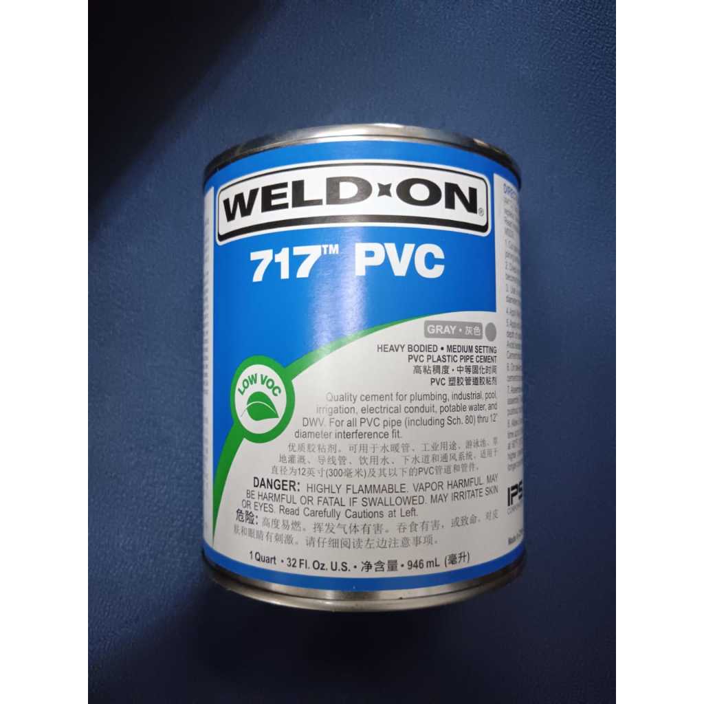 WeldOn solvent cements, cleaners and primers for PVC and CPVC piping