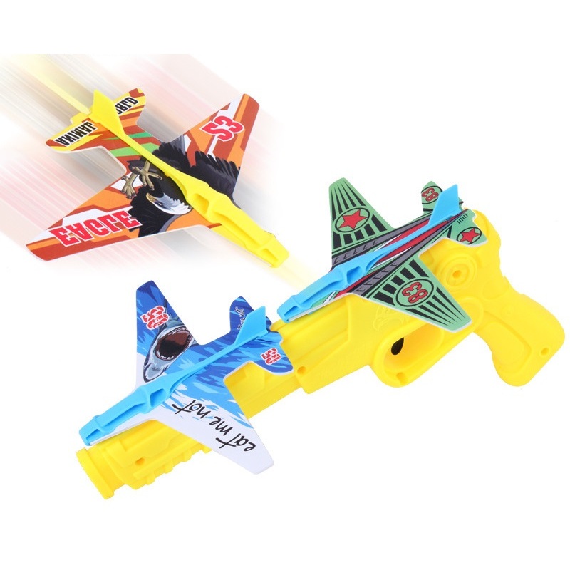 Airplane Launcher Toy Flight Mode Glider Plane Ejection Model Fun ...