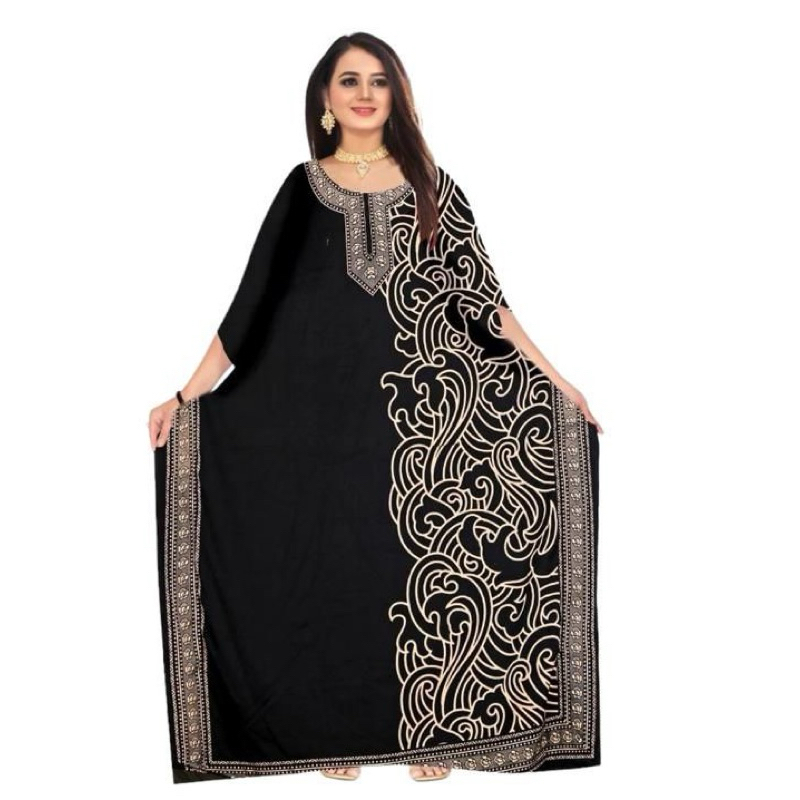 Pemborongbaju Kelawar Kaftan Black Gold Dubai Design Baru Murah Shopee Malaysia