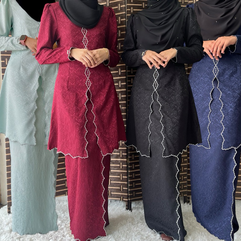 RayaHaji2024 Kebarung Klasik Areesa: Kebaya Klasik kebaya labuh: Retro ...