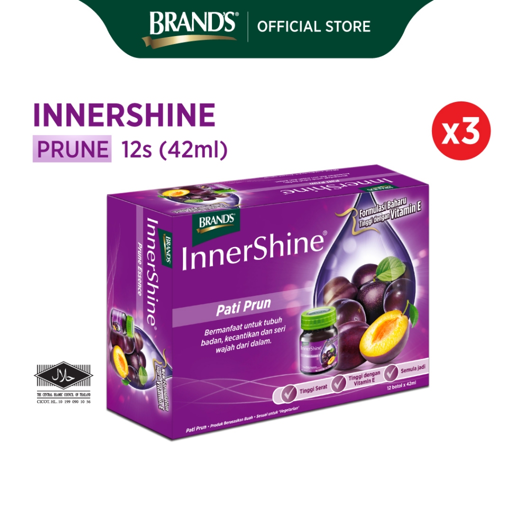 BRAND'S InnerShine Prune Essence (12's x 42ml x 3 Packs) | Shopee Malaysia