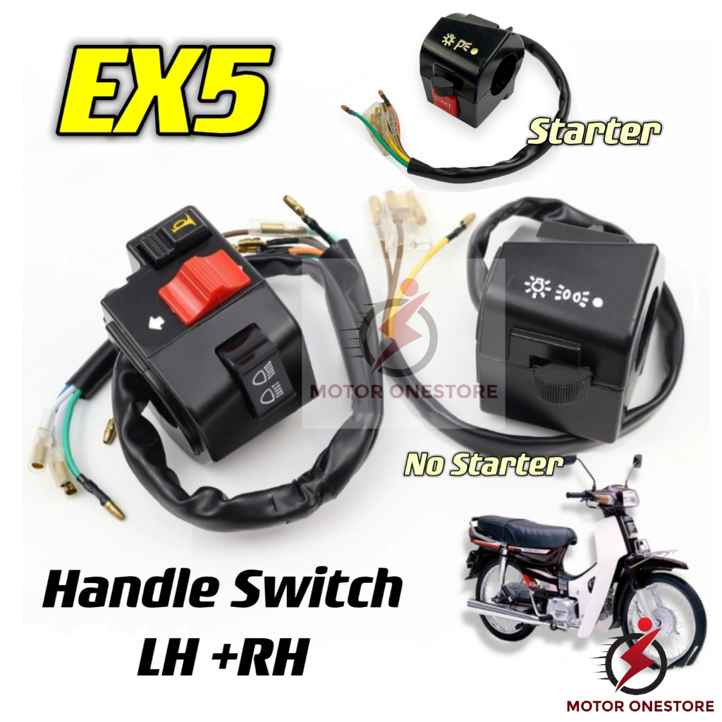 HONDA EX5 HIGH POWER ( STARTER / NO STARTER ) HANDLE SWITCH SUIS LH RH ...